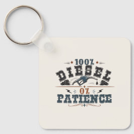 Llavero 100% Diesel 0% Patience Vintage Graphic