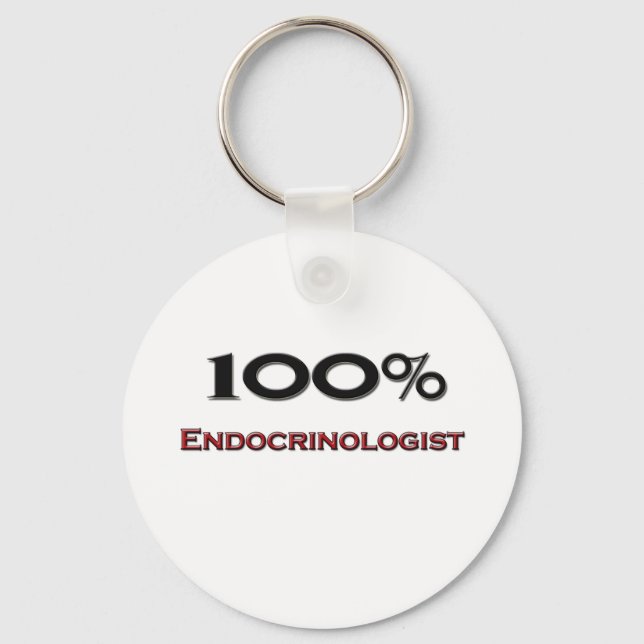 Llavero 100% Endocrinólogo (Anverso)
