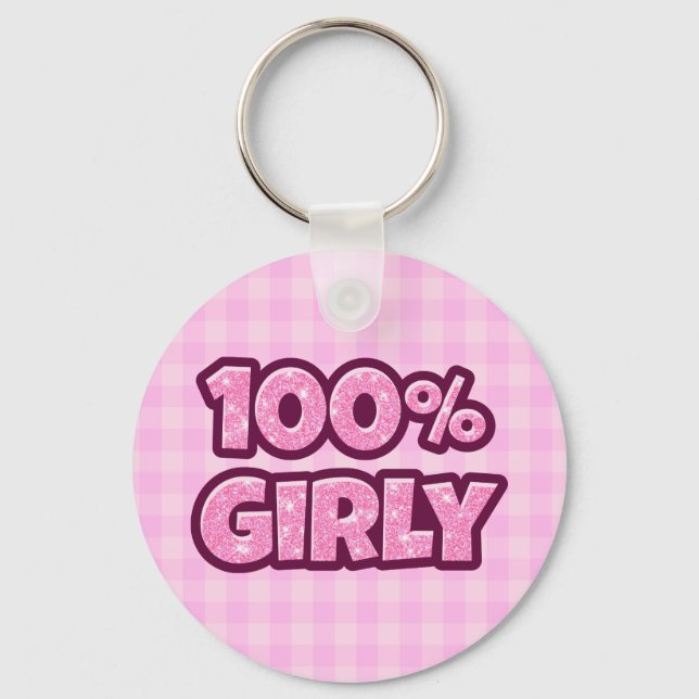 Llavero 100% Girly (Anverso)