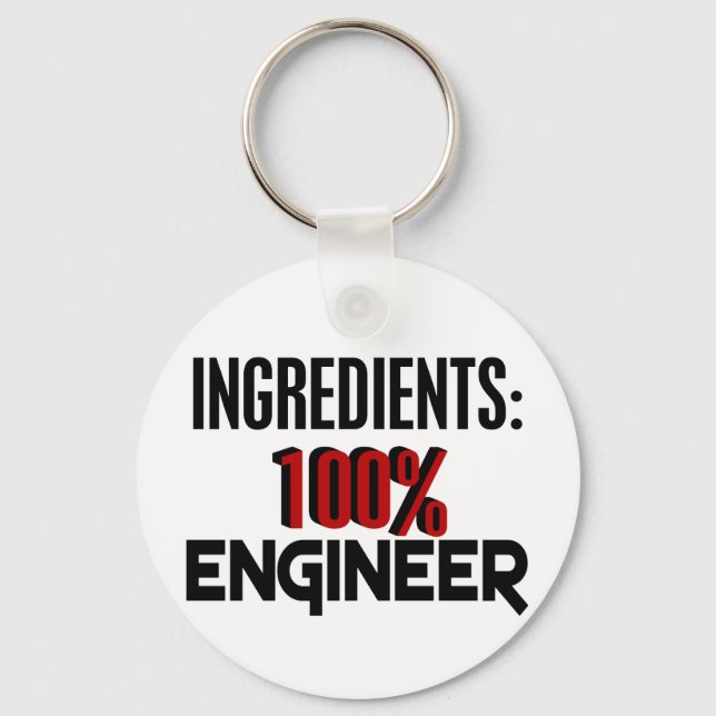 Llavero 100% Ingeniero (Anverso)