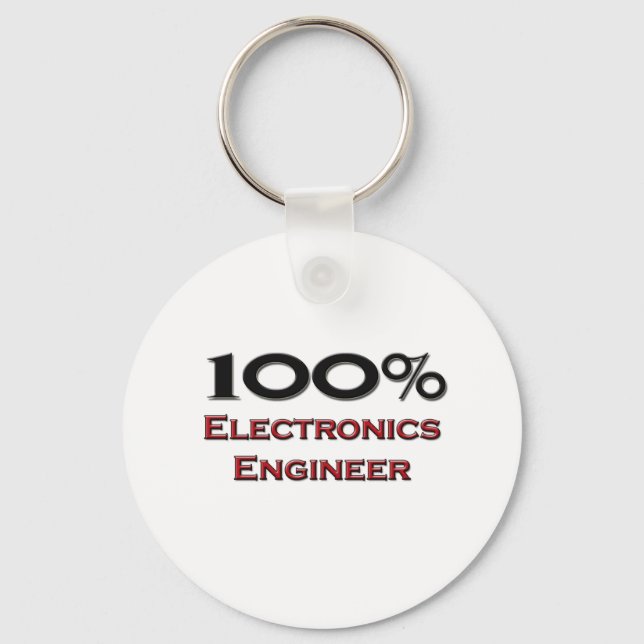 Llavero 100% Ingeniero Electrónico (Anverso)