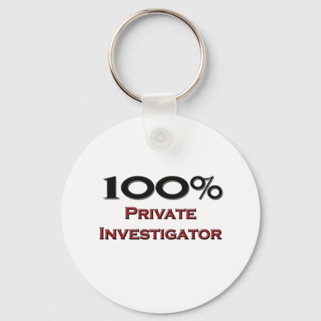 Llavero 100% Investigador Privado (Anverso)