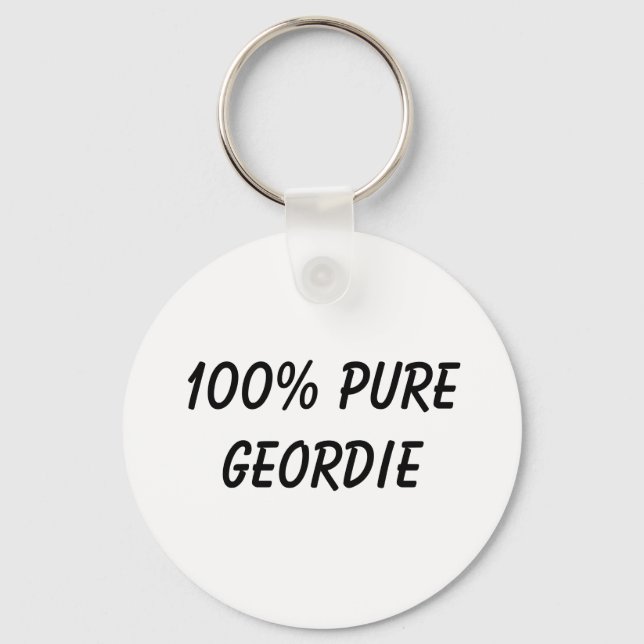 Llavero 100% Pure Geordie (Anverso)