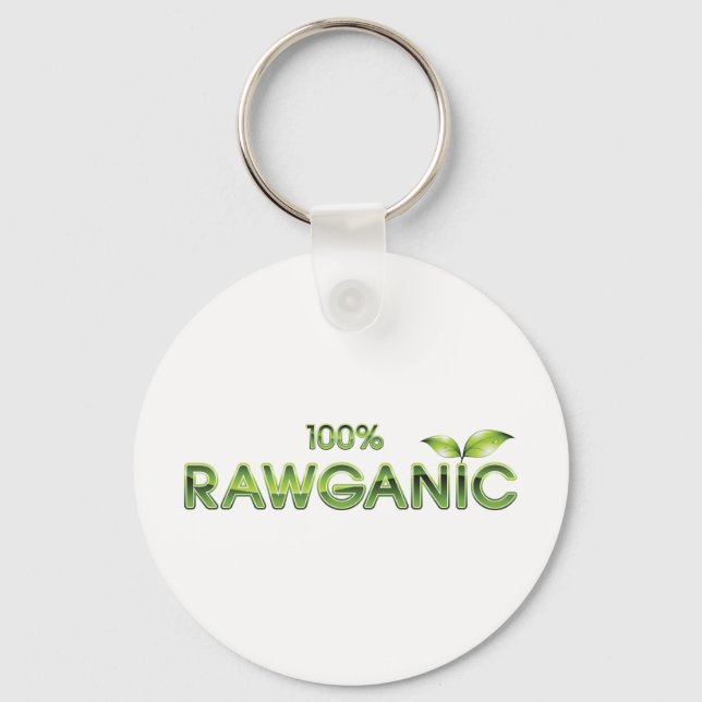 Llavero 100% Rawganic Raw Food (Anverso)
