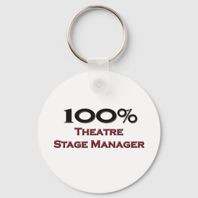 Llavero 100% Teatro Stage Manager (Anverso)