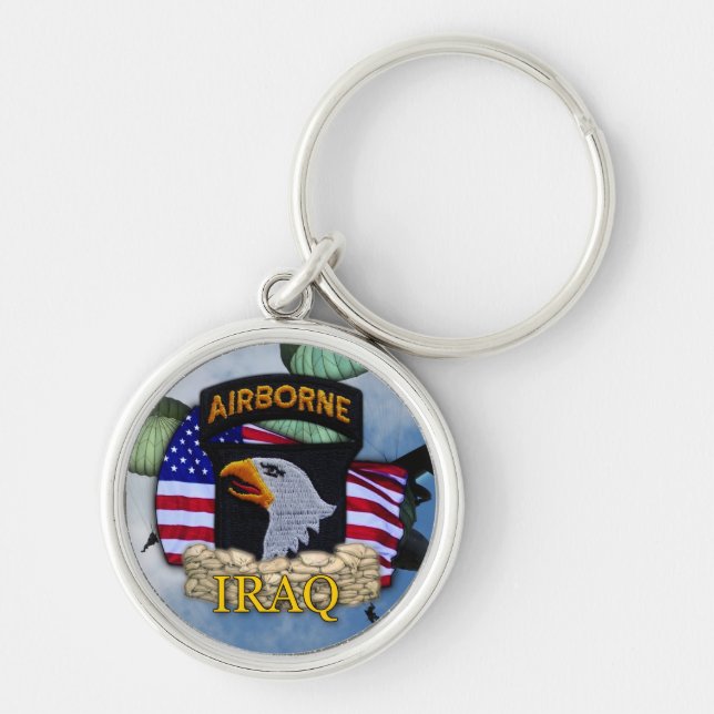 Llavero 101ª división aérea veteranos de iraq vet Keychain (Frente)