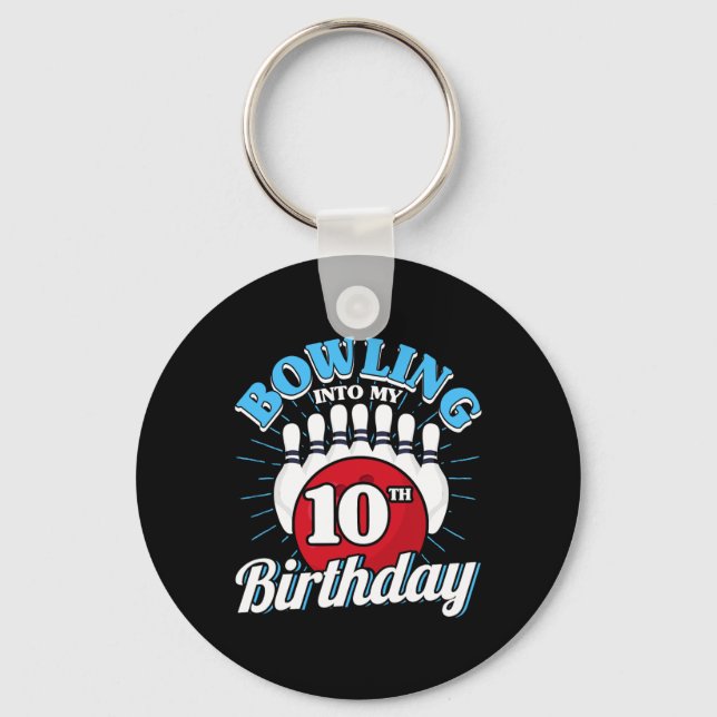 Llavero 10.ª Bola Temática de Cumpleaños (Anverso)