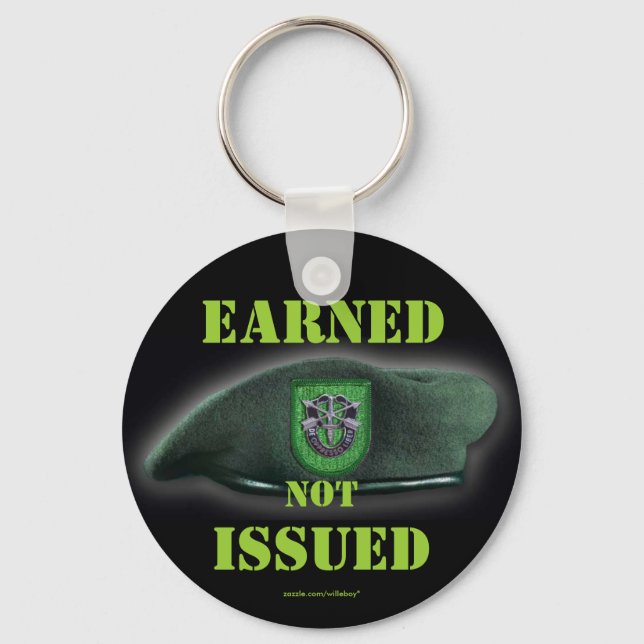 Llavero 10.ª fuerza especial lanza boinas verdes Keychain (Anverso)