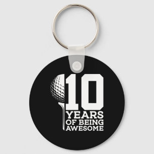 Llavero 10 Años De Impresionante Golf 10 Cumpleaños 1