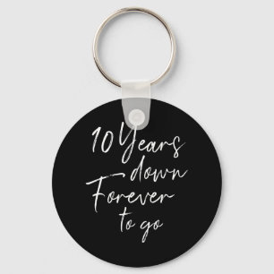 Llavero 10 años para siempre para el décimo aniversario de