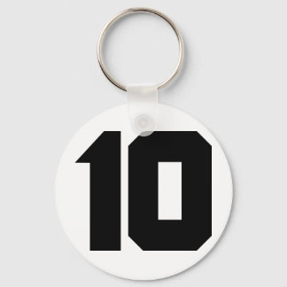 Llavero 10 diez números