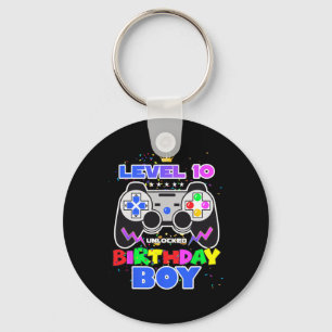 Llavero 10 Videojuego de Birthday Boy 10 cumpleaños desblo