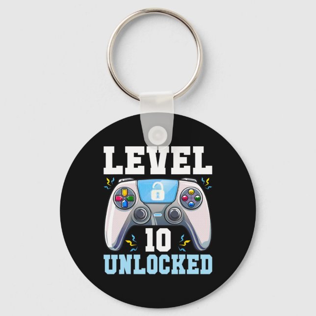 Llavero 10 videojuegos desbloqueados 10.º Jugador de cumpl (Anverso)