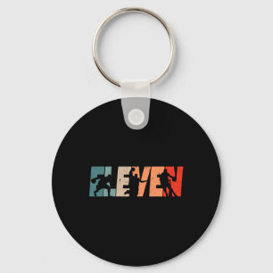 Llavero 11.º cumpleaños Retro Basketball Niño Gi de 11 año