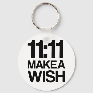 Llavero 11:11 MAKE A WISH keychain