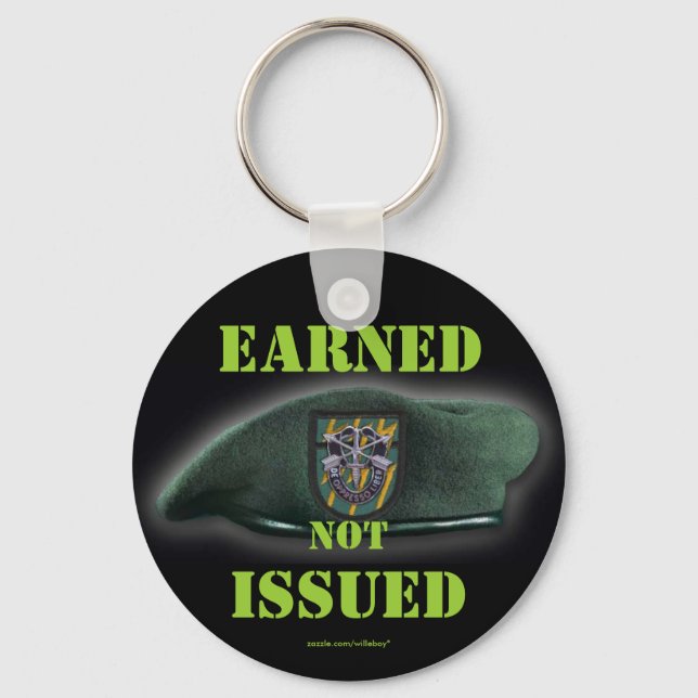 Llavero 12.ª fuerza especial lanza boinas verdes Keychain (Anverso)