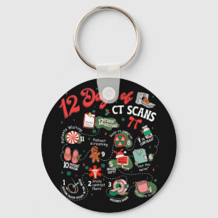Llavero 12 Días De Navidad Escaneos Ct Técnico De Ct Escan