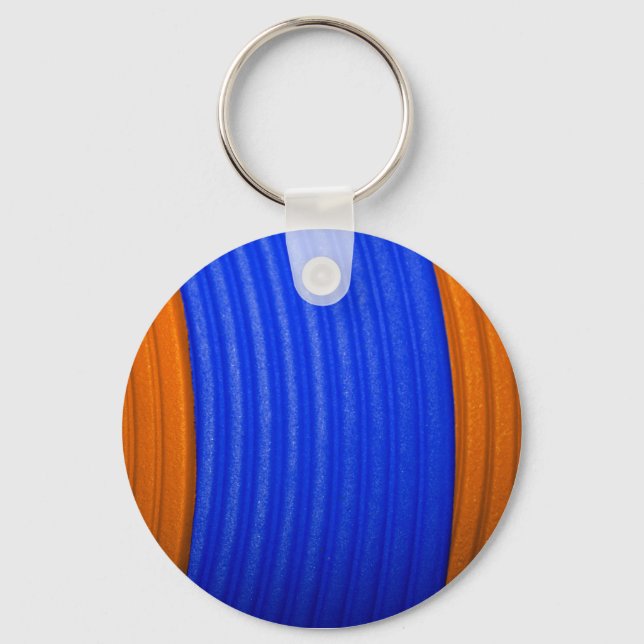 Llavero 12 Keychain azul y Naranja (Anverso)