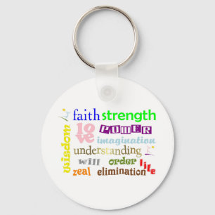 Llavero 12 Powers Design Keychain