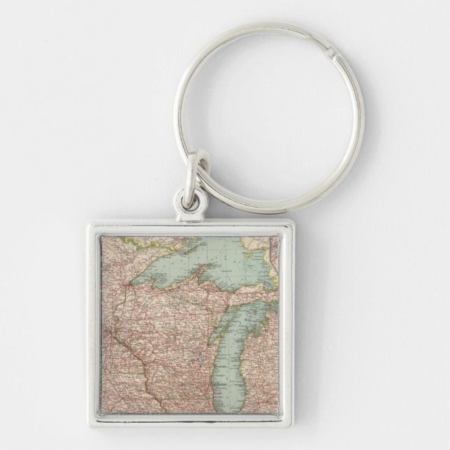Llavero 13435 Mich, Wis, Minn, Ia, Mo, Ill, Ind, Ky (Frente)