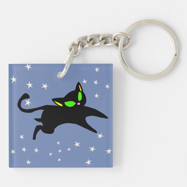 Llavero 13 Irving los gatitos negros que saltan magia (Atrás)