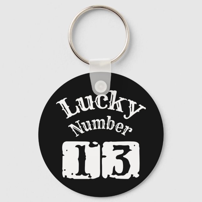 Llavero 13 - Lucky Number 13 Luck (Anverso)