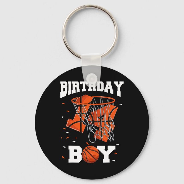 Llavero 14.º cumpleaños de niños de baloncesto (Anverso)