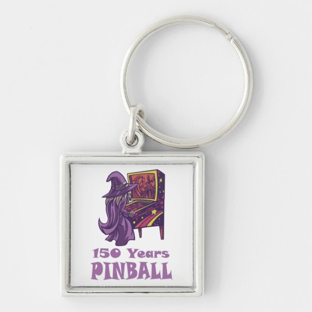Llavero 150 Años Pinball Wizard Arcade Cumpleaños (Frente)
