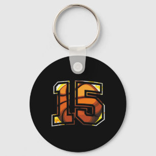 Llavero 15.º Nacimiento Bysketbyll Regalo Para El Jugador