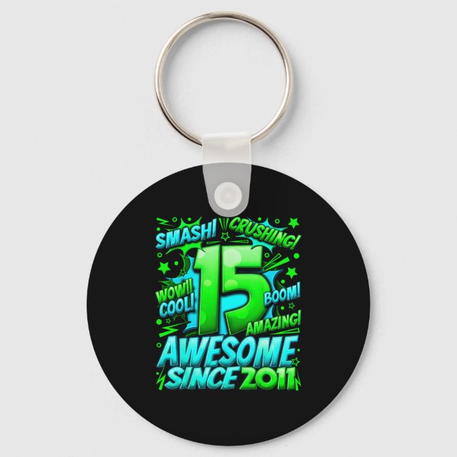 Llavero 15 Year Old For Boys 15th Birthday Boy 15 Year Old (Anverso)