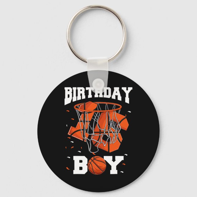 Llavero 16.º cumpleaños de niños de baloncesto1 (Anverso)
