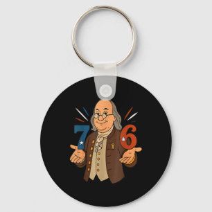 Llavero 1776 Divertido Benjamin Ben Franklin Meme Seis Sie