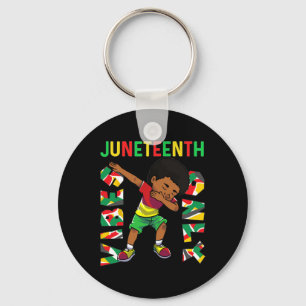 Llavero 18 de junio de 1865 Dabbing sólo vibes de negro af
