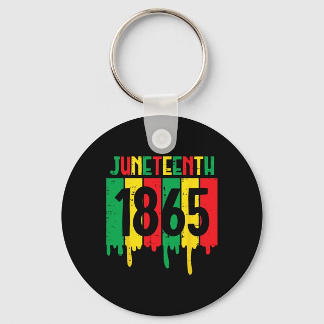 Llavero 18 de junio de 1865 Drenar a los hombres afroameri (Anverso)