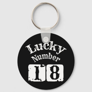 Llavero 18 - Lucky Número 18 Luck