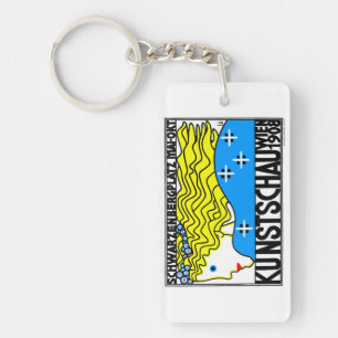 Llavero 1908 Viena Art Nouveau Show Fair Maiden