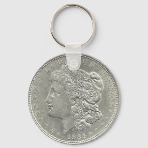 Llavero 1921 Morgan Silver Dollar Key Chain
