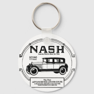 Llavero 1925 del anuncio del automóvil de Nash