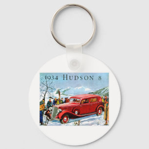 Llavero 1934 Publicidad de Hudson 8 para automóviles anti