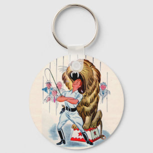 Llavero 1940s lion tamer and lion