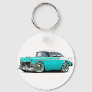 Llavero 1956 Chevy Belair Turquoise-White Car