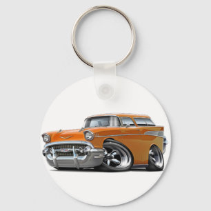 Llavero 1957 Naranja Chevy Nomad Hot Rod