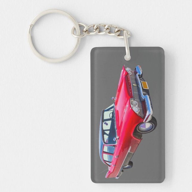 Llavero 1958 Plymouth Savoy Classic Antique Car (Frente)