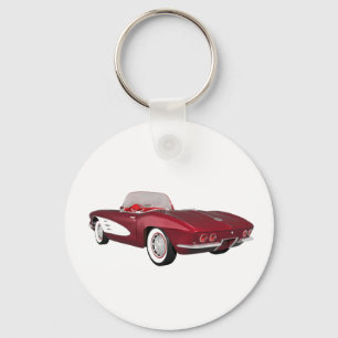Llavero 1961 Corvette C1: Candy Apple Finish: