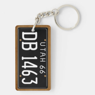 Llavero 1966 de la placa del vintage de Utah