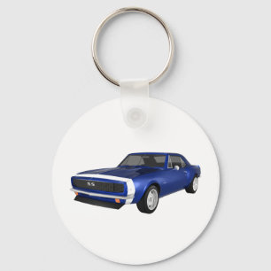 Llavero 1967 Camaro SS: Blue Finish: 3D Model: