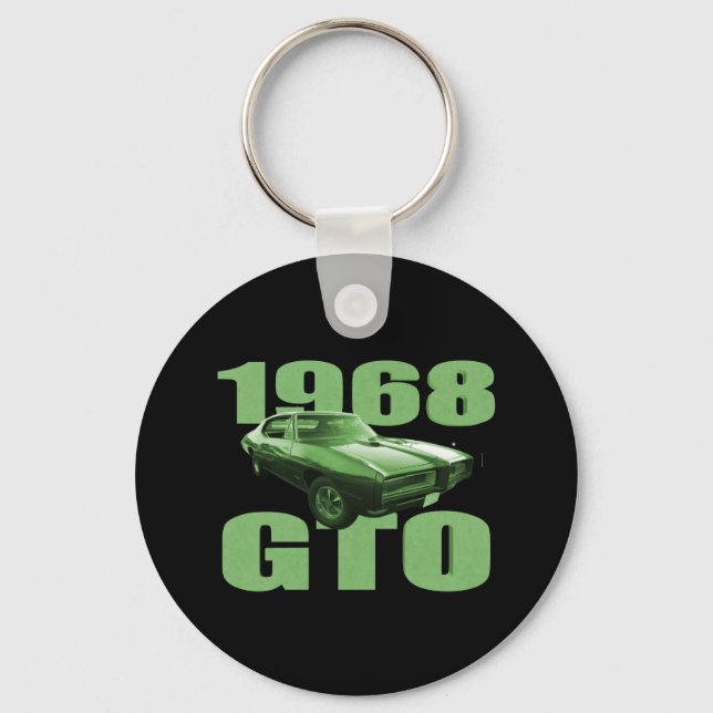 Llavero 1968 Pontiac GTO Muscle Car Green (Anverso)