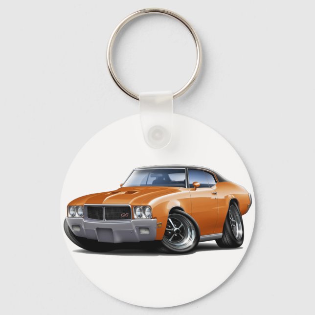 Llavero 1970-72 Buick GS Naranja Black Top Car (Anverso)
