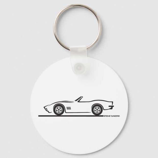 Llavero 1970-72 Corvette convertible (Anverso)