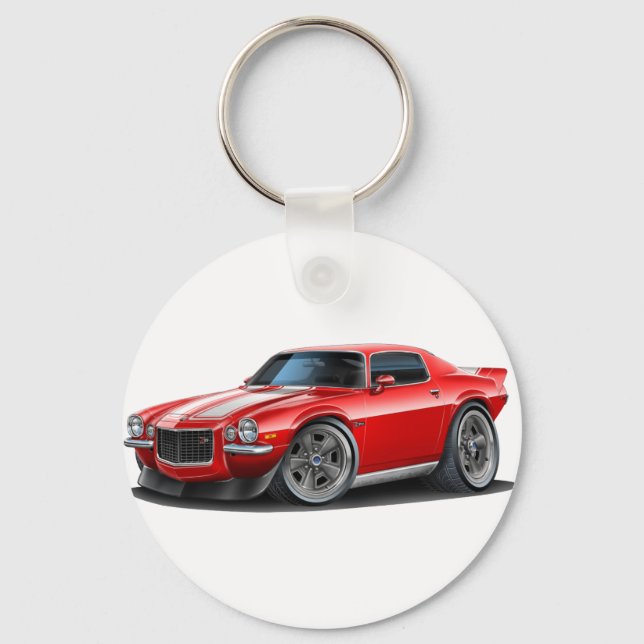 Llavero 1970-73 Camaro Red/Wht (Anverso)